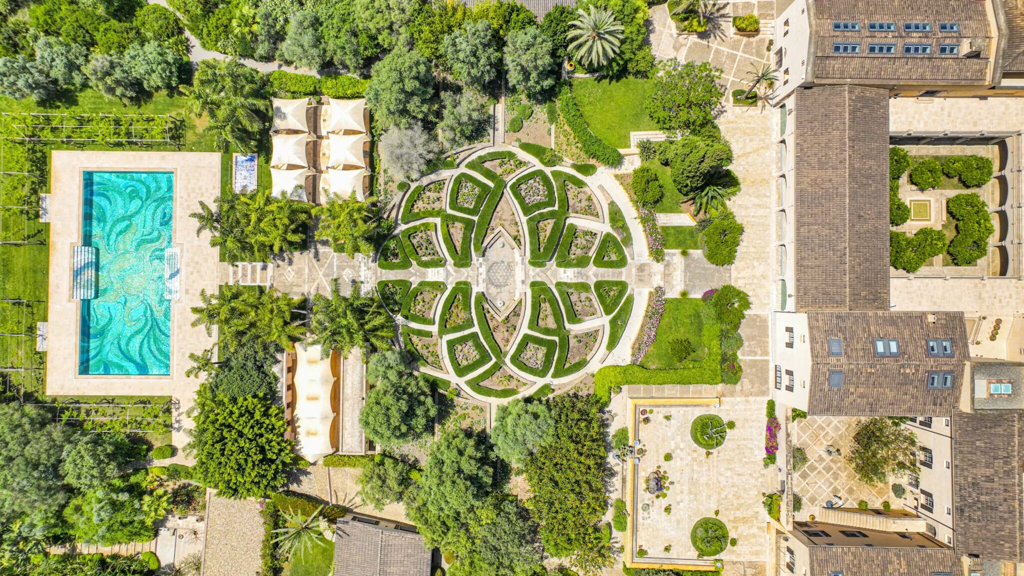 es-fangar-luxury-estate-pool-overview-felanitx-mallorca