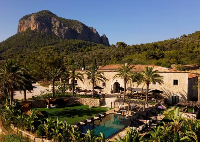 Historic courtyard of Spirit of Son Fuster luxury finca in Alaró Mallorca
